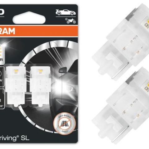 Lyspærer til bil - Pæresett LED Retrofit WY21W Orange Osram - 2 par (4 stykker)