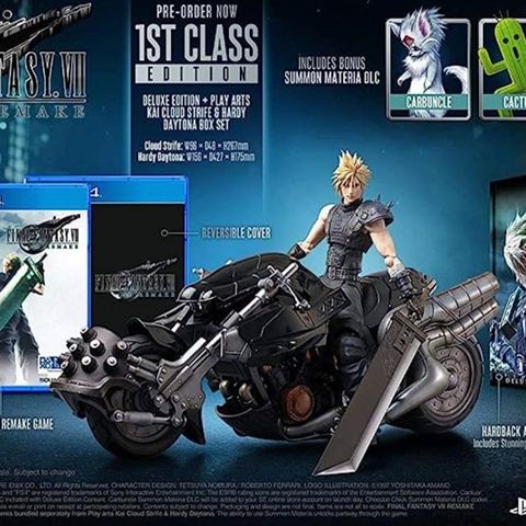 Final fantasy 7 remake first class edition - samleobjekt!