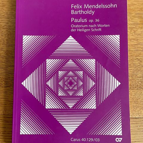 Note: Felix Mendelssohn: Paulus