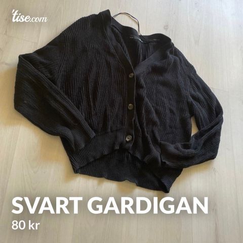 Svart cardigan