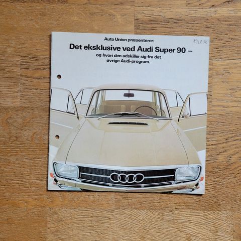 Brosjyre Audi Super 90 1968 (09/1967)