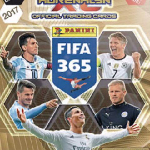 Panini fotballkort 2017 ønskes kjøpt