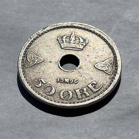 50 øre 1926. Flott mynt.