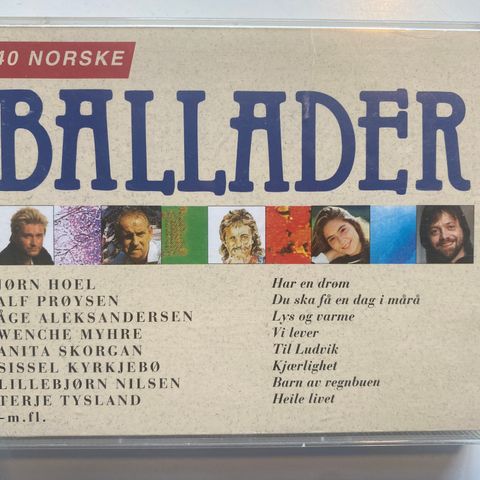 40 Norske Ballader Dobbel Kassett