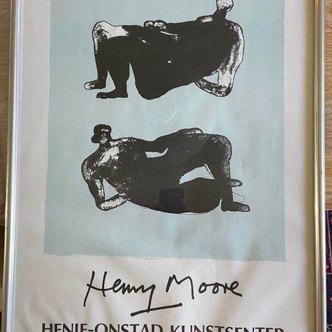 Plakat / kunst / Henry Moore / Henie-Onstad / 1975