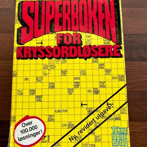 Kryssord bok.Superboken for kryssordløsere