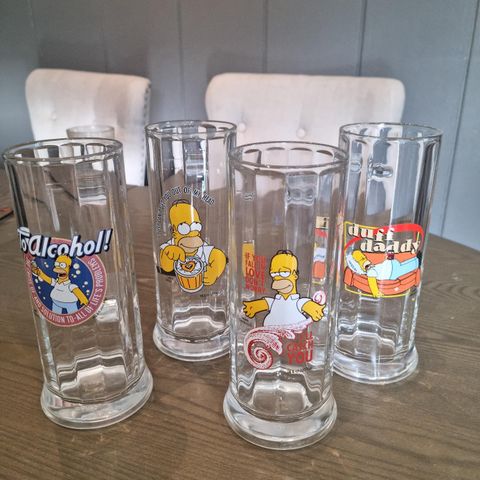 Ølglass simpsons