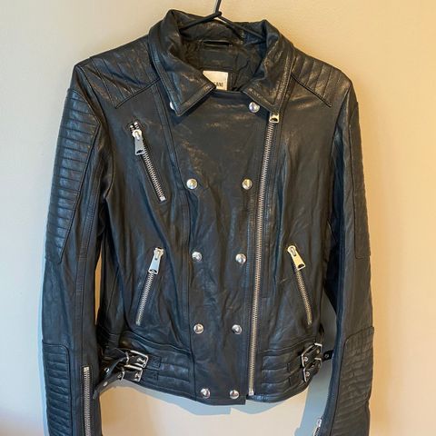 UBRUKT Anine Bing Moto Leather Jacket / Skinnjakke