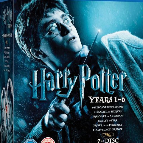 Harry Potter Years 1-6    7-Disc Blu-Ray Set