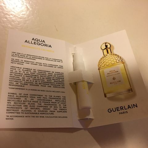 GUERLAIN  originale testere.  1 ml. Aqua Allegoria.