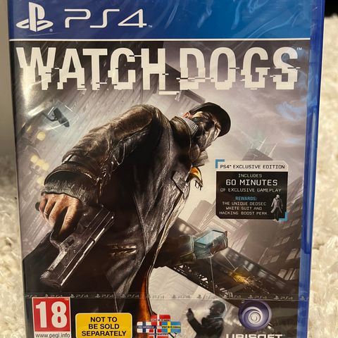 Watch Dogs (Sony PlayStation 4) PS4 spill NEW SEALED