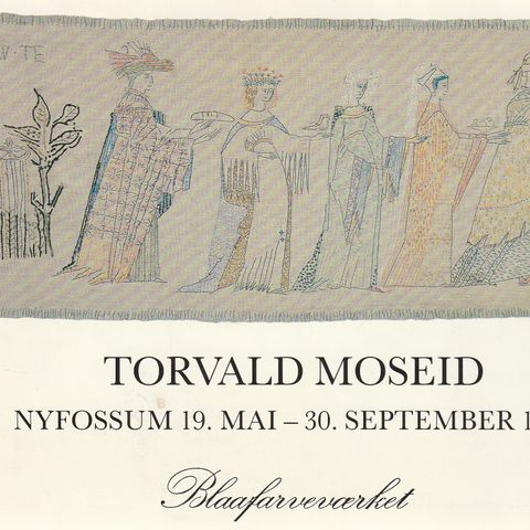Torvald Moseid  Nyfossum Stiftelsen Modums Blaafarveverk 1990 + medfølger
