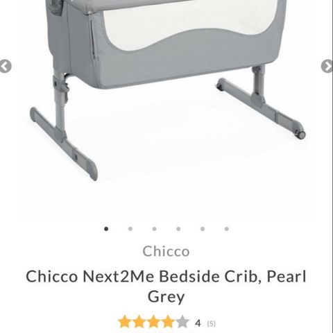 Chicco next 2 me bedside crib