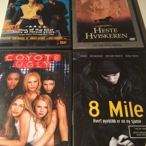 Coyote Ugly - 8 Mile - Boys n the Hood - Hesteviskeren