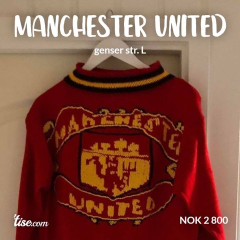 Manchester United genser str. M/L