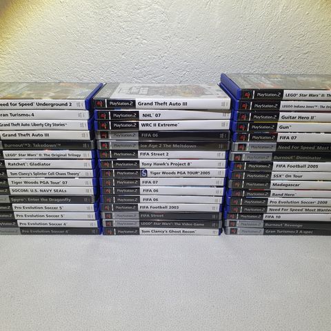 46 spill til Playstation 2 (PS2)