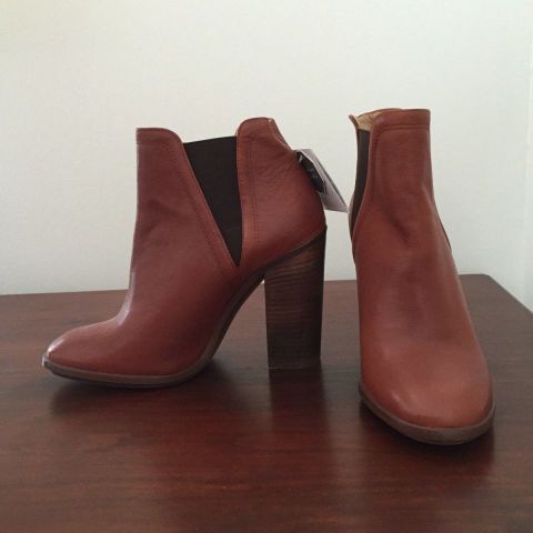 Zara ankle boots i geiteskinn - str. 39