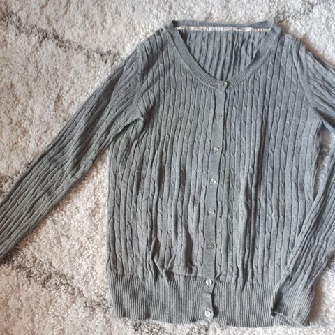 Cardigan med fletter