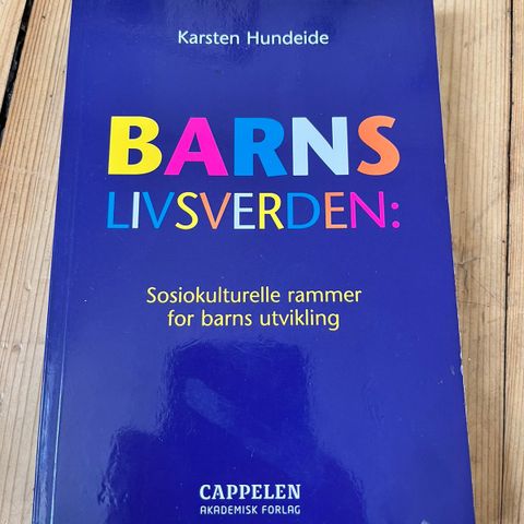 Barns livsverden: sosiokulturelle rammer for barns utvikling