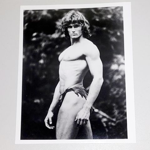 2 STILLS/PHOTO PRINT.MILES O'KEEFFE.TARZAN,THE APE MAN 1981.