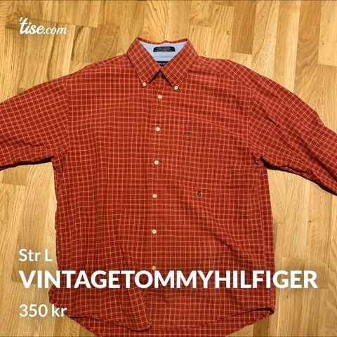 Vintage Tommy Hilfiger skjorte