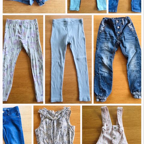 20+ Shorts/bukser/skjørt 110-116 pr.stk