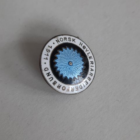 Norsk høvleriarbeiderforbund 1911 - Merke / Pin