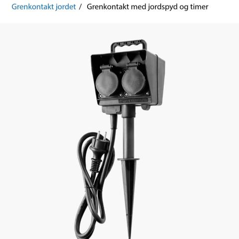 Grenuttak m/jordspyd, timer, jordet for hage/drivhus etc