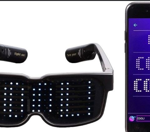 CHEMION - Unique Bluetooth LED Glasses - Display Messages