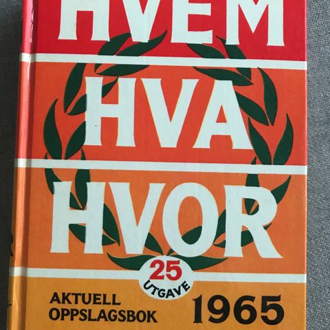 Hvem Hva Hvor 1965