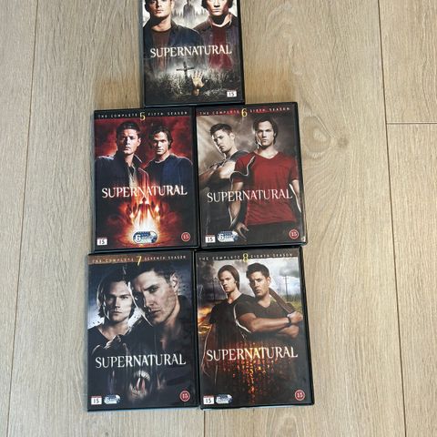 Supernatural dvd, sesong 4,5,6,7,8