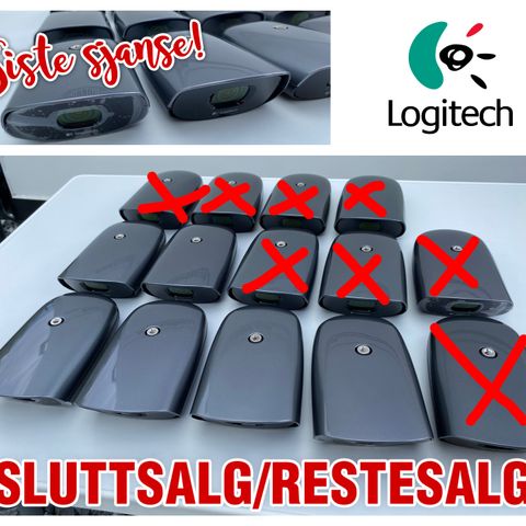 Sluttsalg/restesalg! NYE og UBRUKTE Logitech Alert kameraer som ikke virker?