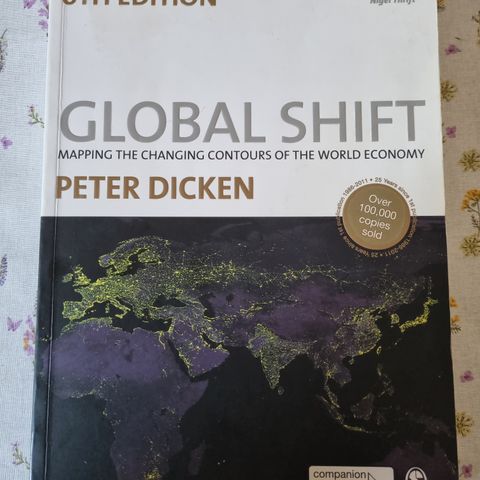 Pent brukt fagbok "Global Shift".
