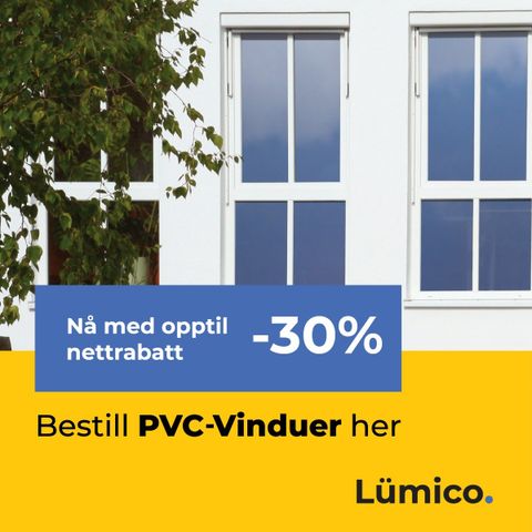 Vindu fra 820 kr. Fri frakt ved varebestillinger over kr 23000