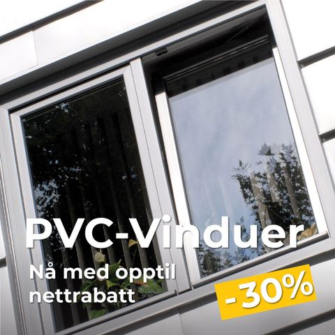 Vinduer fra 820 kr. Sertifisert. RABATT -35%. Opptil 5 års garanti