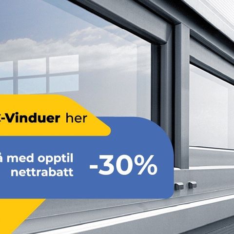 Vinterpriser -35% på vedlikeholds frie PVC vinduer