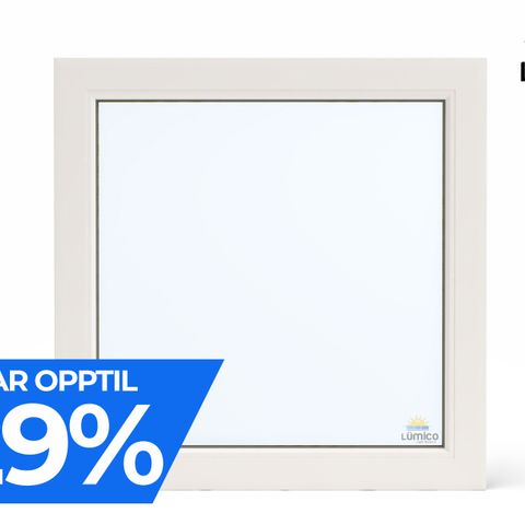 Vedlikeholdsfrie vinduer - PRISGARANTI -35%