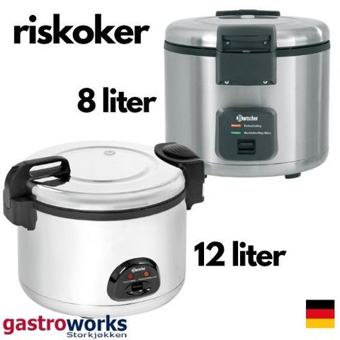 Riskoker 8-12 liter - Tysk kvalitet fra Gastroworks