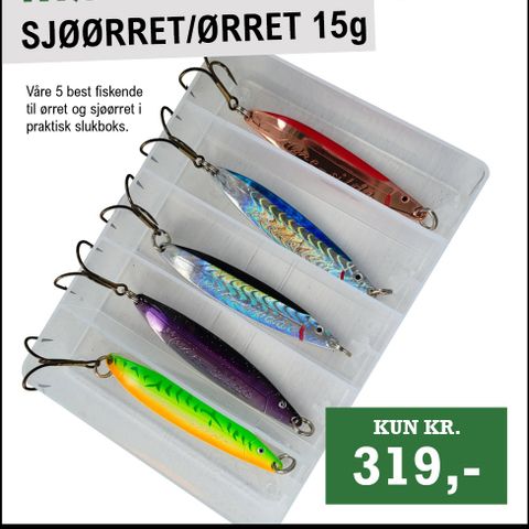 FISKELYKKE I BOKS. 5pk Møresild 15g