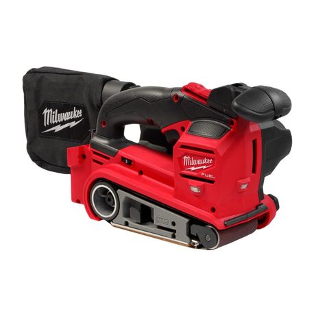 Milwaukee M18 FBTS75-0 FUEL 75mm båndsliper (kun maskin, uten batteri og lader)