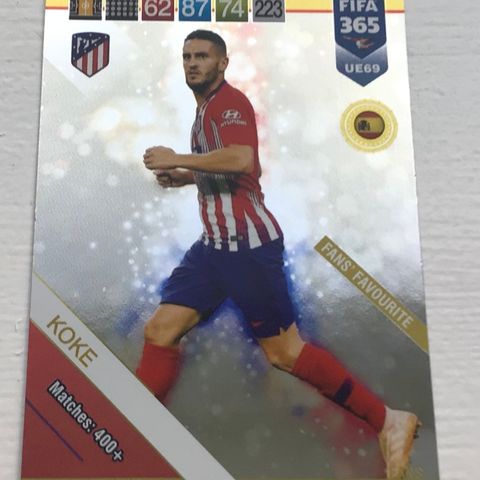 FIFA 365 CARDS - UE69 - Koke - FAVOURITE FANS - Atletico Madrid