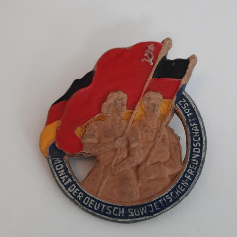 Monat der deutsch-sowjetischen freundschaft 1952 Merke / Pin