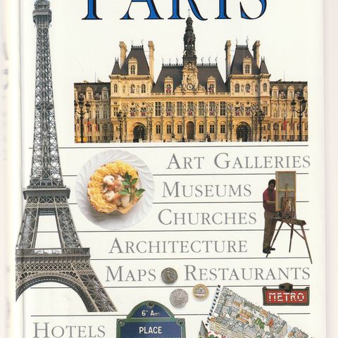 Alan Tillier Eyewitness Travel Guide PARIS  Art Galleries Museums Churches...