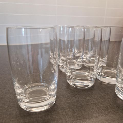 7 stk pent og lite brukte glass