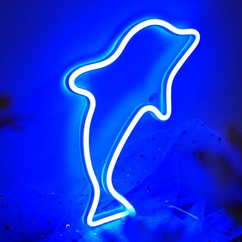 Neon Led Lampe Dolphin
