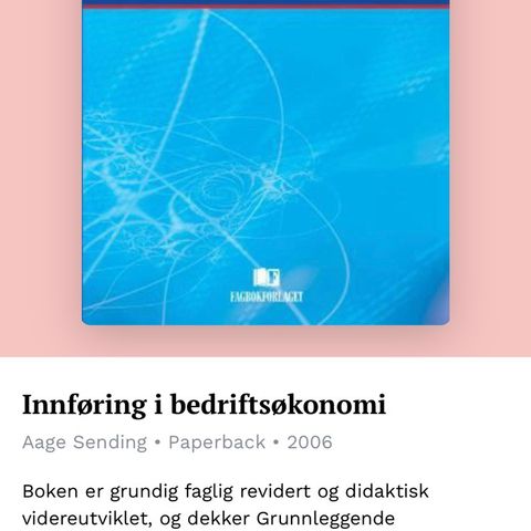 Innføring i bedriftsøkonomi