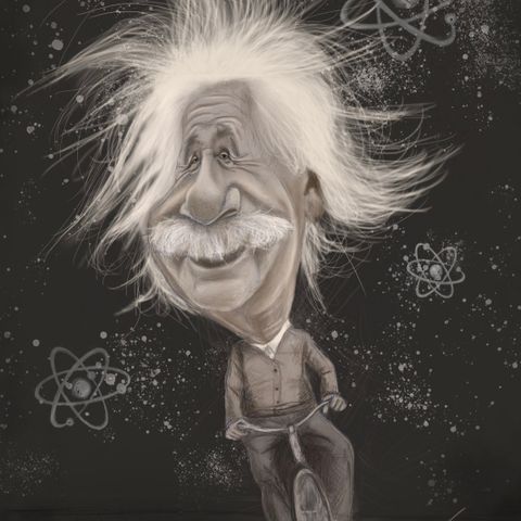 Einstein Karikatur