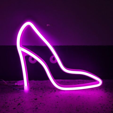 Neon Led Lampe Slipper (Woman Shoe)