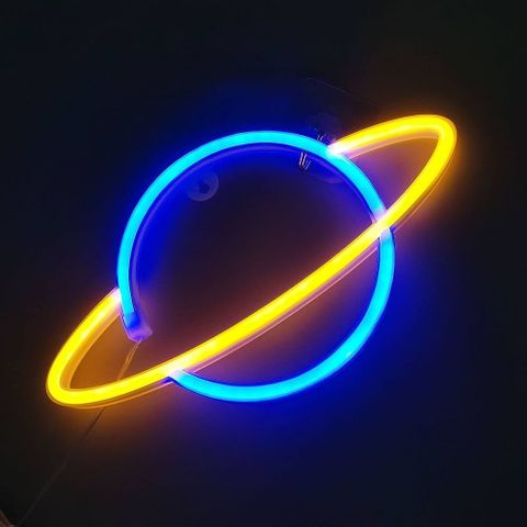 Neon Led Lampe Planet