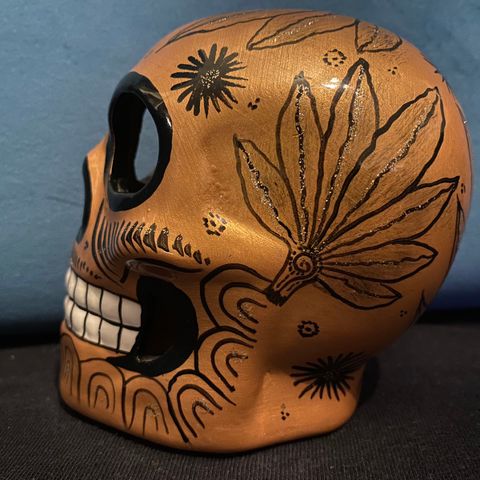 Kul Sugar Skull i keramikk fra Mexico